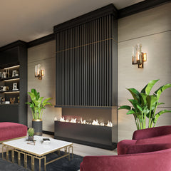 HEIKESZ Nordic Modern Minimalist Ice Cube Crystal Wall Lamp Villa Bedside Bedroom Designer Living Room Background Wall Light Luxury Wall Lamp